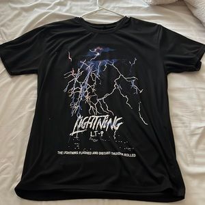 Black graphic T-shirt